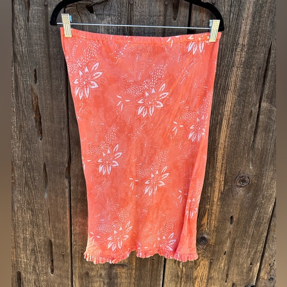 Vintage Nomadic Traders Pink & White Floral Skirt - Picture 2 of 6